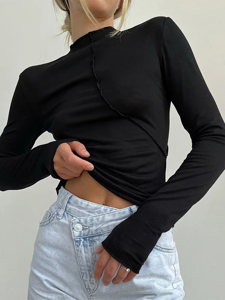 Broadcloth Solid Crew Neck True-To-Size Fit T-Shirt