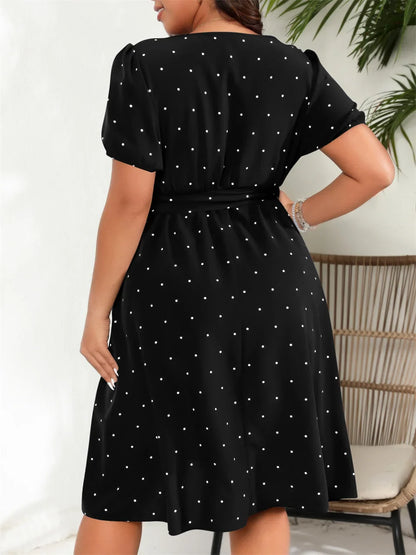 Plus Size Polka Dot Dress