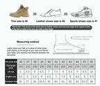 Rotating-Button Steel-Toe Work Boots