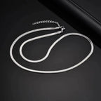 Vnox Flat Snake Necklace