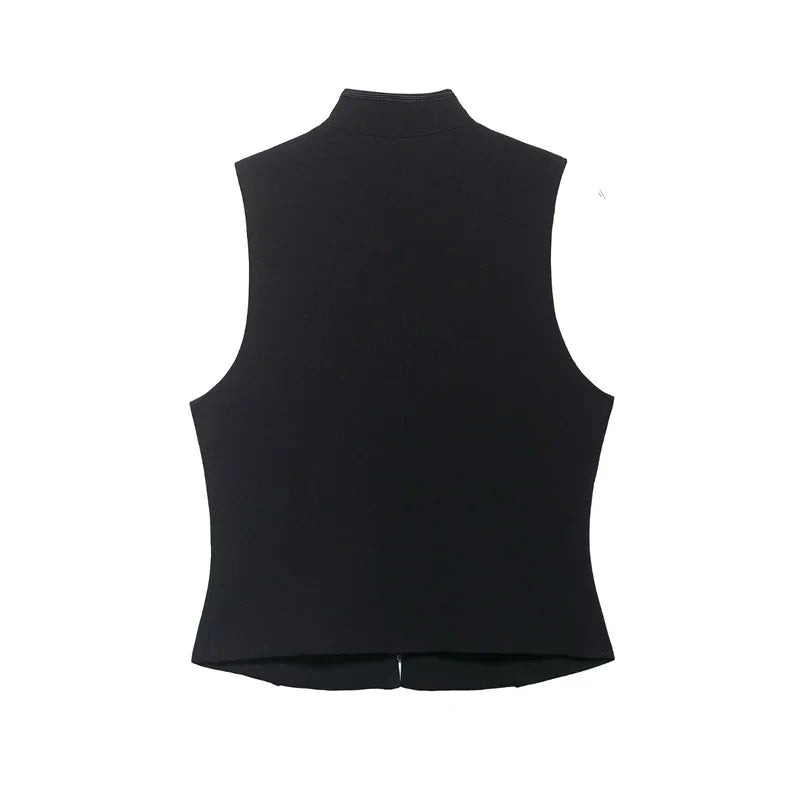 Button Vest Coat