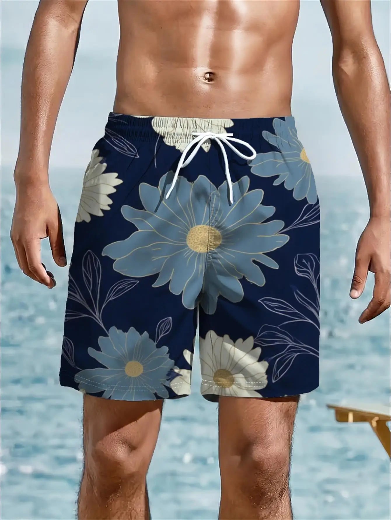 Tribal Elephant Print Swim Trunks