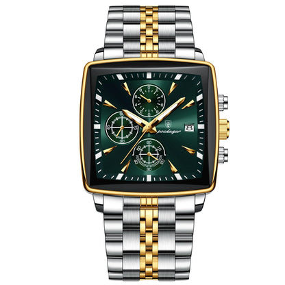 Square Face Chronograph Watch