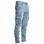 Elastic Cargo Denim Joggaer Jeans