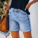Pocket Denim Summer Shorts