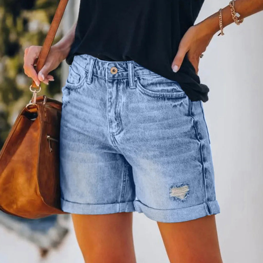 Pocket Denim Summer Shorts