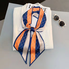 Horse Pattern Long Silk Scarf