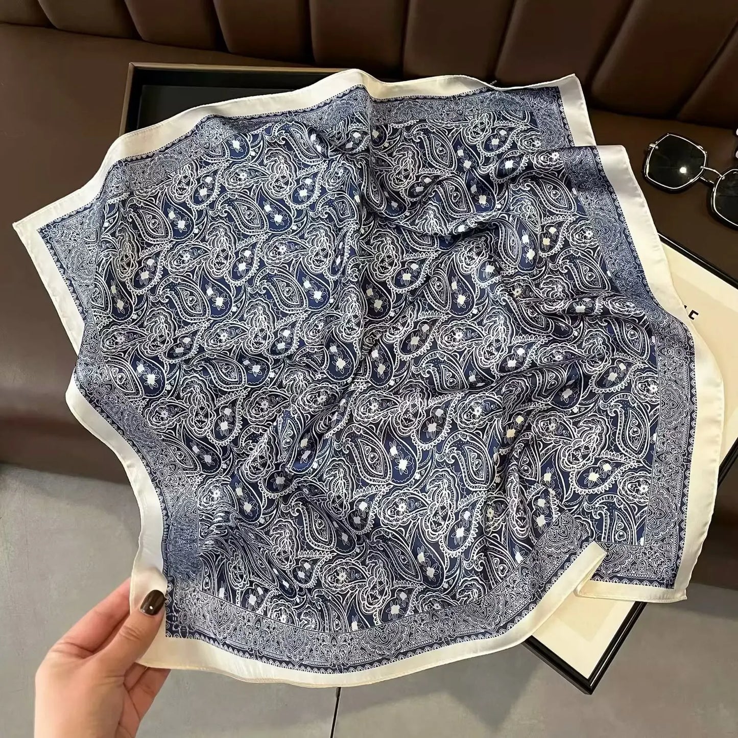 High-End Small Silk Scarf