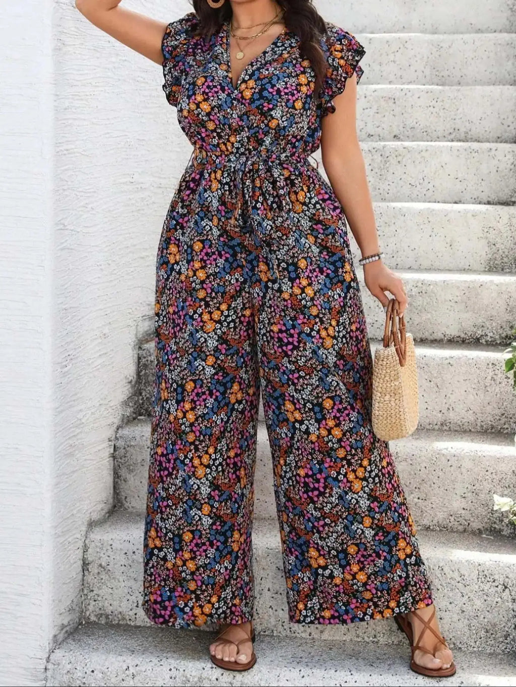 Elegant Floral Summer Maxi Dress