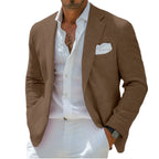 Linen Notch-Lapel Business Sport Coat