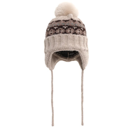 Striped Acrylic Knit Beanie