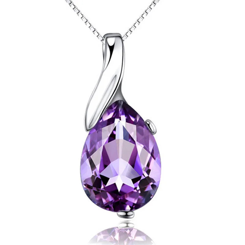 Crystal Blue Topaz Pendant