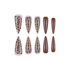 Brown Leopard Print Pattern False