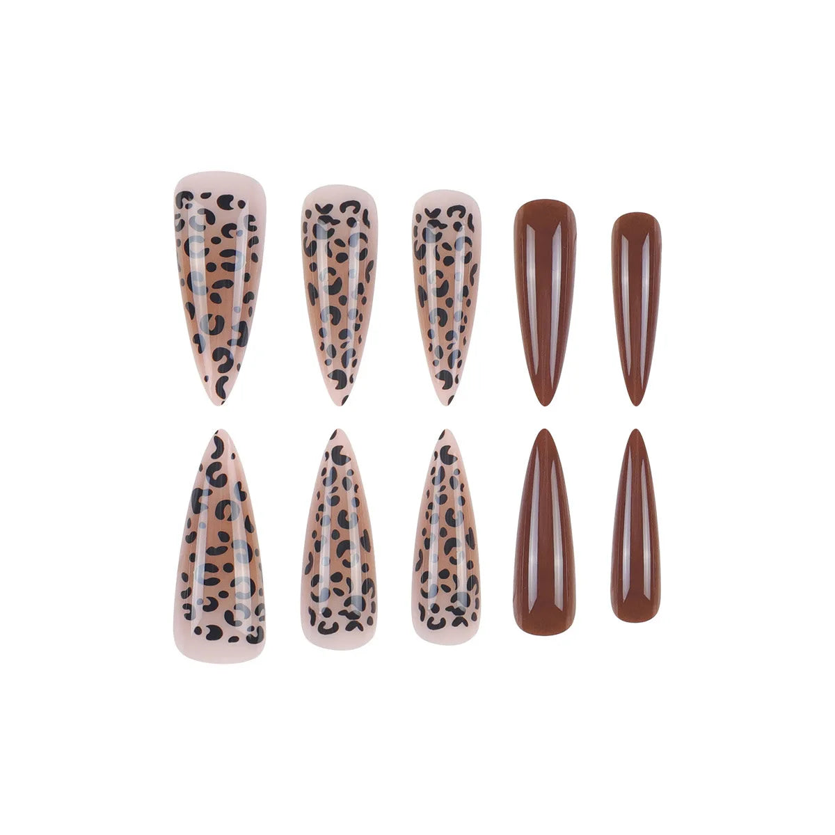 Brown Leopard Print Pattern False