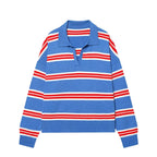 Striped Polo Sweater