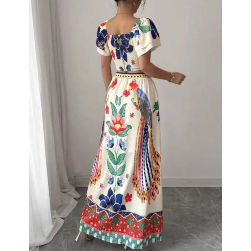 Women's Tropical Skirt Suit