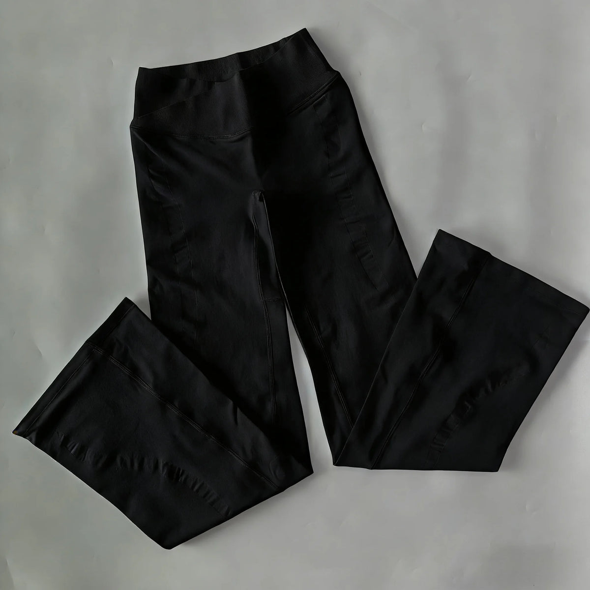 Crossover V-Waist Flared Leggings