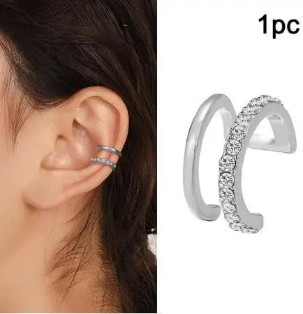 Crystal Clip Ear Cuffs