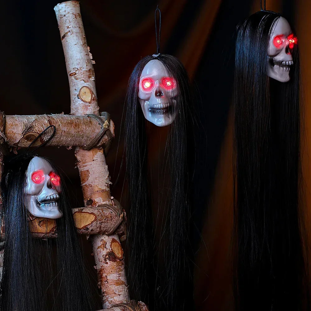 Hanging Ghost Skull Decoration
