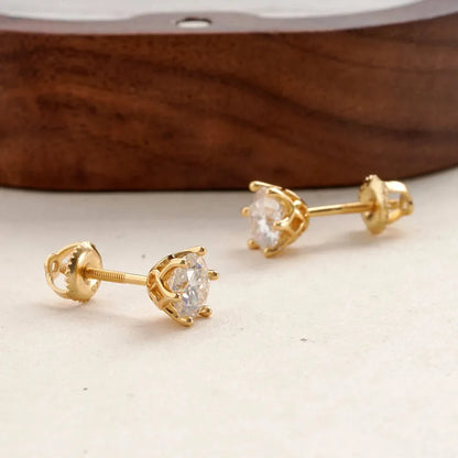 Colorful Moissanite Stud Earrings