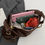 Large PU Hobos Shoulder Bag