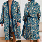 Leopard Robe 2Pcs Pajamas Bathrobe
