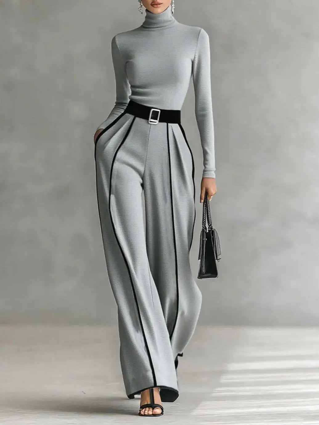 Turtleneck Pant Set