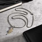 Vnox Lightning Pendant Necklace