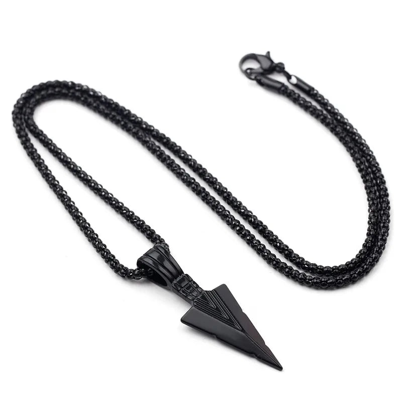 Retro Triangle Arrowhead Necklace
