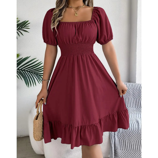 Women's Elegant Ruffle Dress