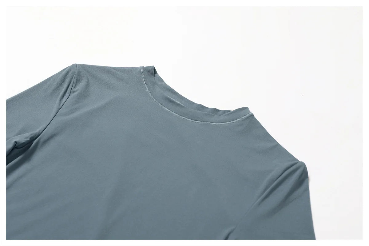 Nylon Short Sleeve True-To-Size Fit Crop Top
