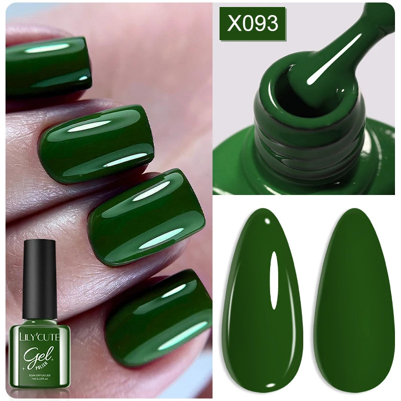 LILYCUTE Dark Red Caramel Gel
