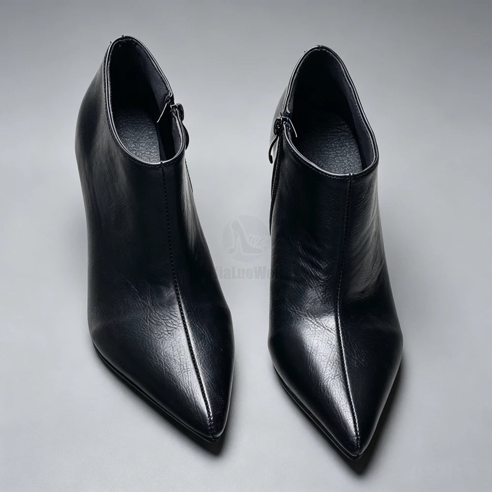 Zip-Up Pointed-Toe Pumps