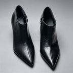 Zip-Up Pointed-Toe Pumps