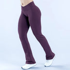 WAREBALL Cross-Waist Flared Leggings
