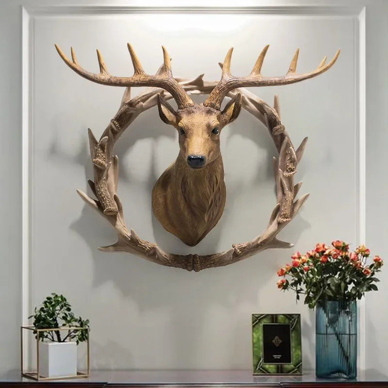 Deer Head Wall Hanging Decoration