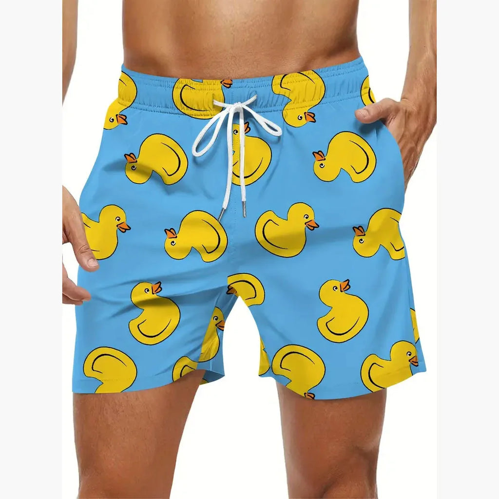 Funny Duck 3D Board Shorts