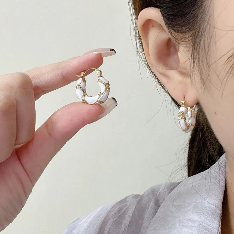 Vintage Water Drop Hoops