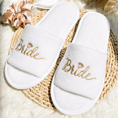 Bride Bridesmaid Wedding Slippers