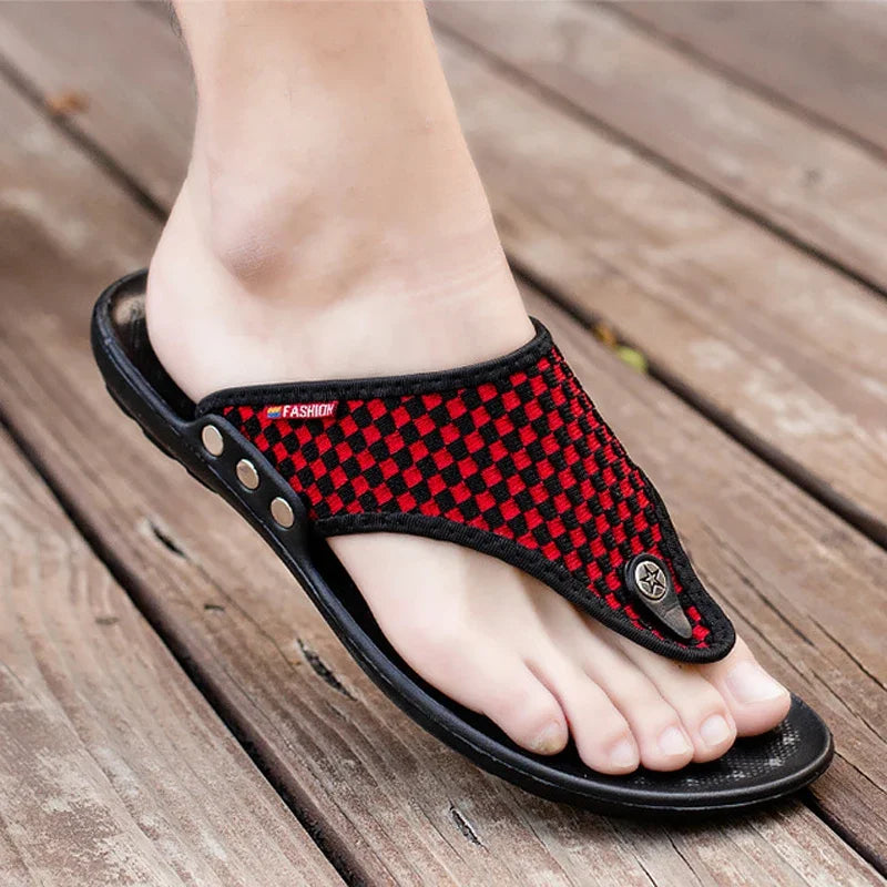 Canvas Comfort Beach Flip-Flops