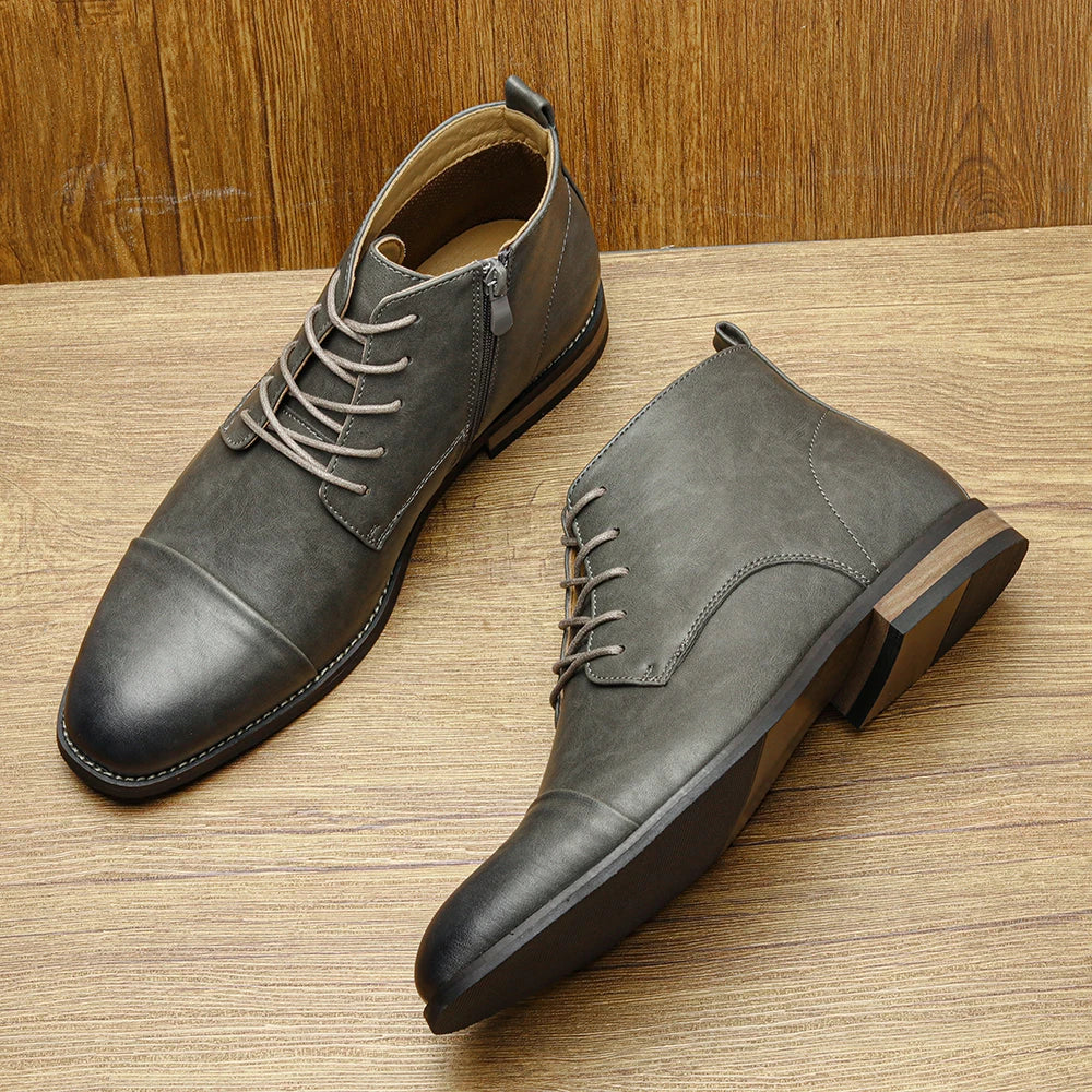 Ankle Leather Boots