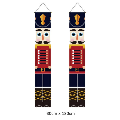 Christmas Hanging Door Banner Snowman Santa Decoration