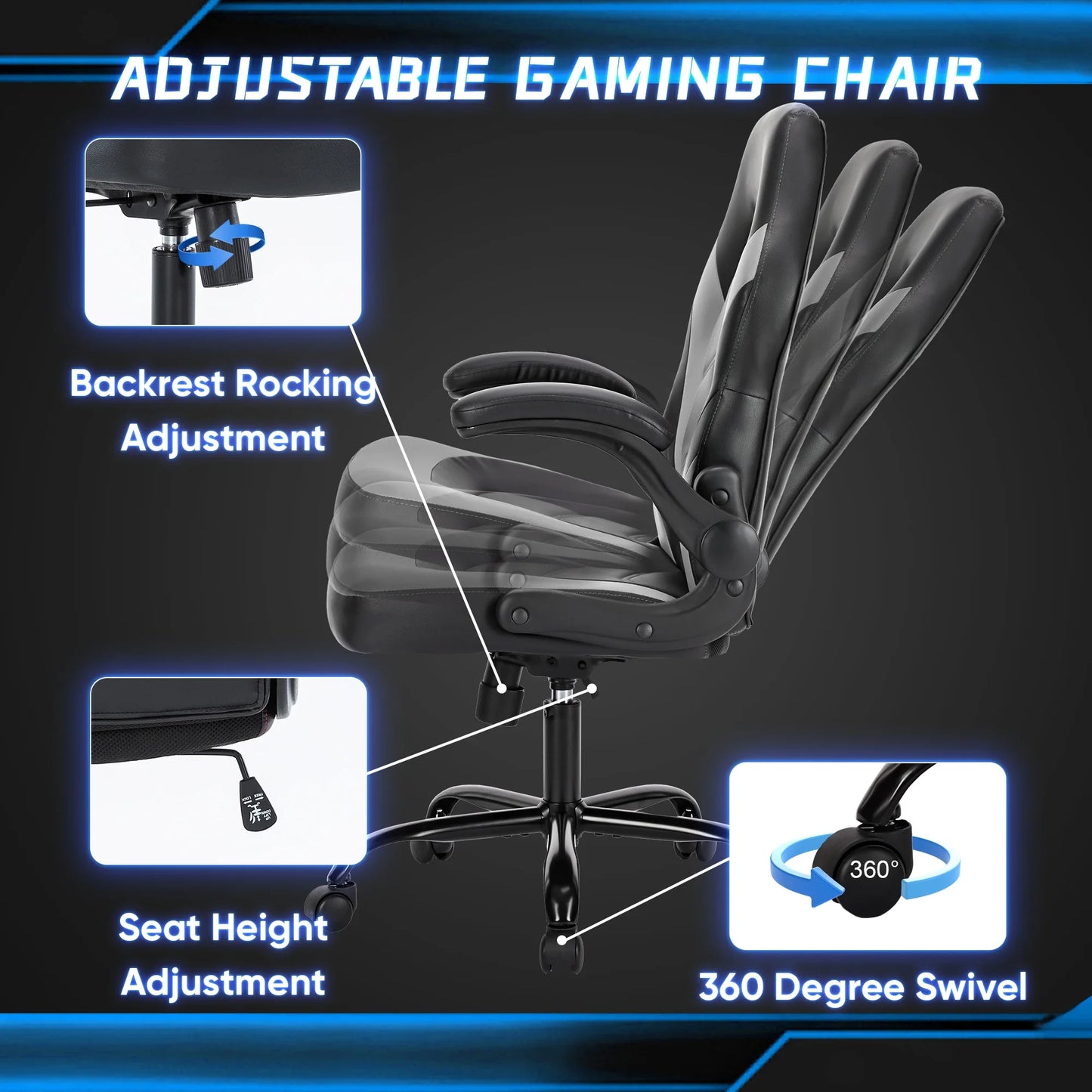 Ergonomic Adjustable Gaming Chair