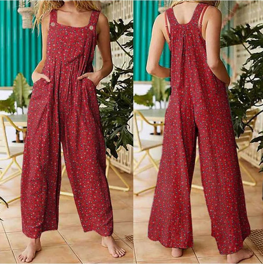 Floral Square Jumpsuit