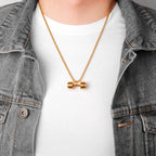 Metal Town Dumbbell Necklace