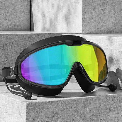 Adult Electroplated Large Frame Swimming Goggles