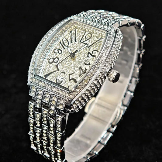 Shiny Diamond Tonneau Women’s Watch