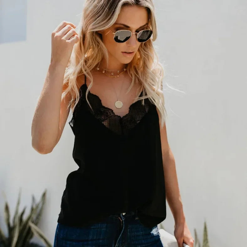 Elegant Silk Camisole Top