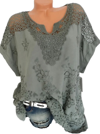Large Lace Summer Blouse