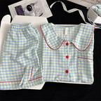 Sweet Cherry Seersucker Pajama Set